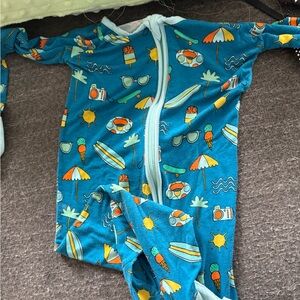 Little Sleepies Beach themed zippie